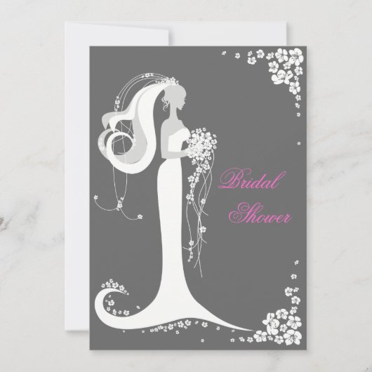 Aankondiging van de partij Elegant Bride Vrijgezel (Voorkant)