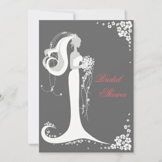 Aankondiging van de partij Elegant Bride Vrijgezel (Voorkant)