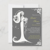 Aankondiging van de partij Elegant Bride Vrijgezel (Voorkant)