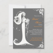 Aankondiging van de partij Elegant Bride Vrijgezel (Voorkant)