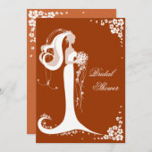 Aankondiging van de partij Elegant Bride Vrijgezel (Voorkant / Achterkant)