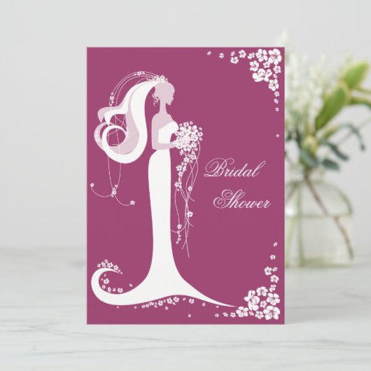 Aankondiging van de partij Elegant Bride Vrijgezel (Staand voorkant)