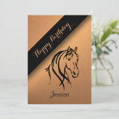 Aankondiging van de partij koperen paardenvogels (Staand voorkant)