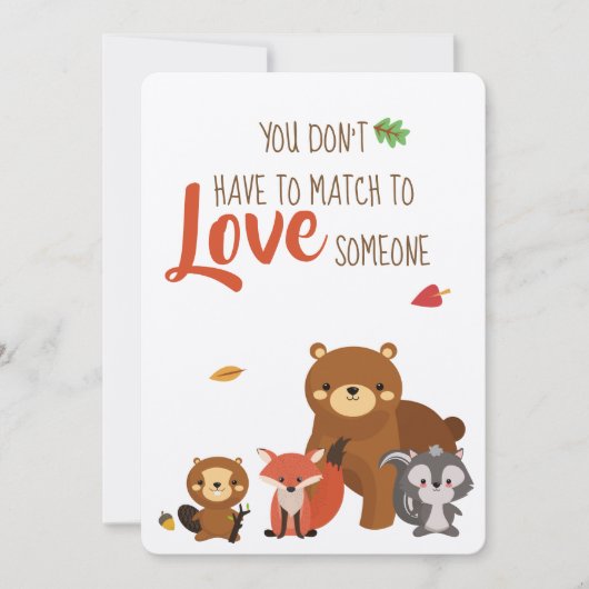 Aankondiging van de Partij van de adoptie - Uitnod (Voorkant)