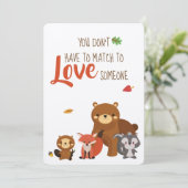 Aankondiging van de Partij van de adoptie - Uitnod (Staand voorkant)