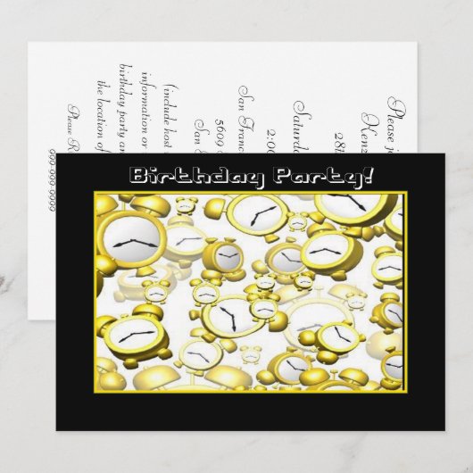 Aankondiging van de Partij van de Partij van de Sc (Voorkant / Achterkant)