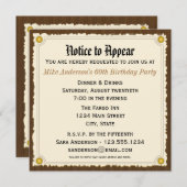 Aankondiging van de partij van de Verschijning van (Voorkant / Achterkant)