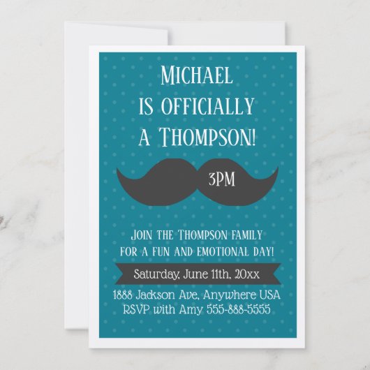 Aankondiging van de Partij voor de Moderne Mustach (Achterkant)