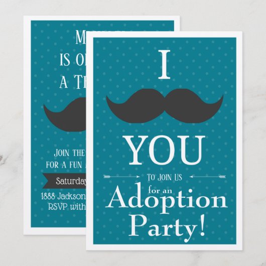 Aankondiging van de Partij voor de Moderne Mustach (Voorkant / Achterkant)