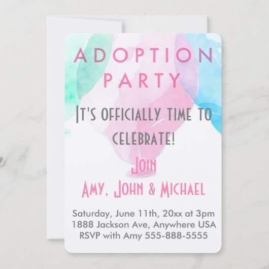 Aankondiging van de Partij voor Pink & Blauwe Luch (Voorkant)