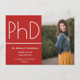 Aankondiging van de PhD-graad foto