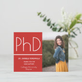 Aankondiging van de PhD-graad foto (Staand voorkant)