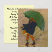 Aankondiging van de  Rain Shower Party (Voorkant / Achterkant)