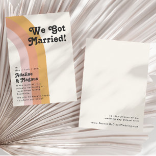 Aankondiging van de Rainbow Elopement van de Moder