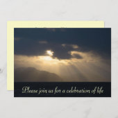 Aankondiging van de Ray of Light Memorial Service (Voorkant / Achterkant)