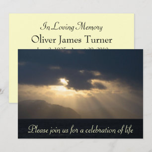 Aankondiging van de Ray of Light Memorial Service