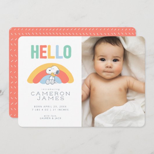 Aankondiging van de regenboogvaart (Voorkant / Achterkant)