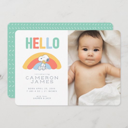 Aankondiging van de regenboogvaart (Voorkant / Achterkant)