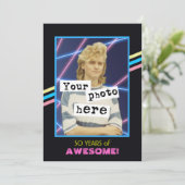 Aankondiging van de Retro Style Photo Party van 19 (Staand voorkant)