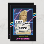 Aankondiging van de Retro Style Photo Party van 19 (Voorkant / Achterkant)