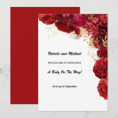 Aankondiging van de rode en goudbloeding (Voorkant / Achterkant)