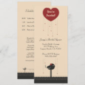 Aankondiging van de  rode en zwarte-liefdesbrij (Voorkant / Achterkant)