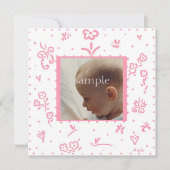 Aankondiging van de roze bloem (Voorkant)