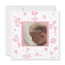 Aankondiging van de roze bloem