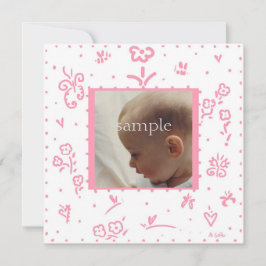 Aankondiging van de roze bloem