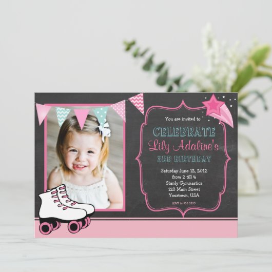 Aankondiging van de Schaats van Roller (Staand voorkant)