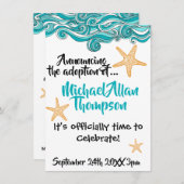 Aankondiging van de Starfish Adoption Party (Voorkant / Achterkant)