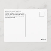 Aankondiging van de stijl van de Rol van het gedee Briefkaart (Achterkant)