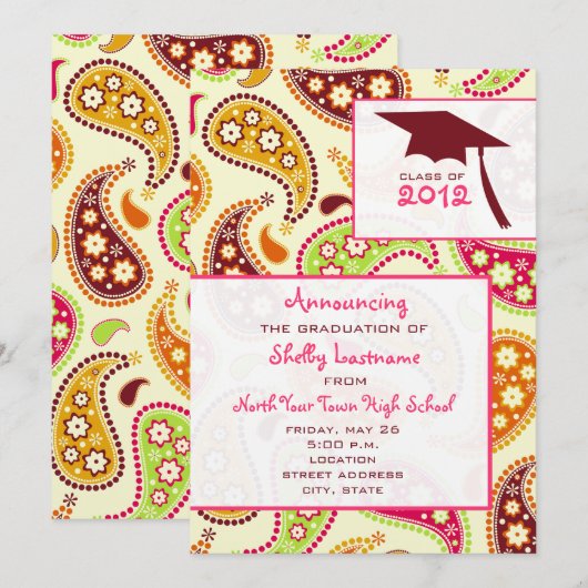 Aankondiging van de studie van Paisley 2012 (Voorkant / Achterkant)