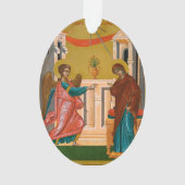 Aankondiging van de Theotokos-naamgeving Ornament (achterkant)