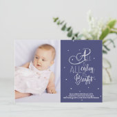 Aankondiging van de typografie de pasgeboren (Staand voorkant)