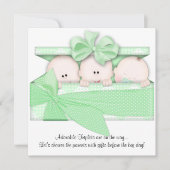 Aankondiging van de uitnodiging tot het Baby showe (Voorkant)