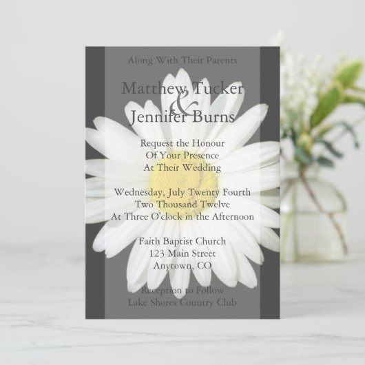 Aankondiging van de uitnodiging tot het huwelijk v (Staand voorkant)