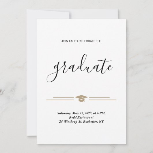 Aankondiging van de Universiteit van 2023 afstuder (Achterkant)