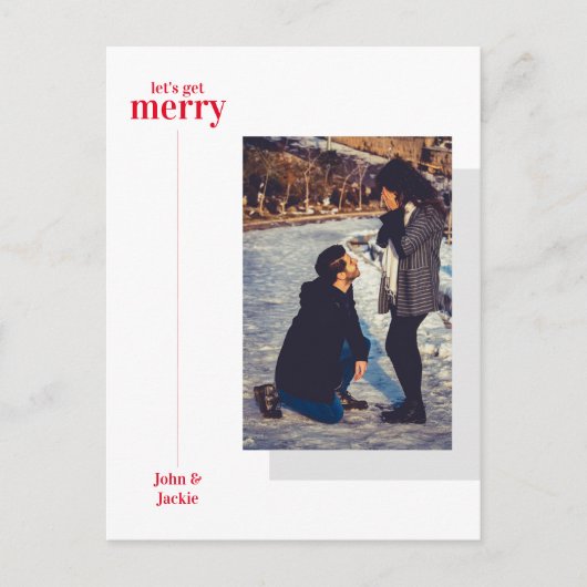 Aankondiging van de vakantieonderneming Merry Verl Briefkaart (Voorkant)