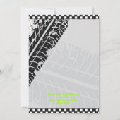 Aankondiging van de verjaardag met auto's en spore (Achterkant)