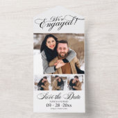 Aankondiging van de verloving en save the date (Binnen)