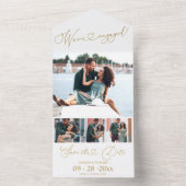 Aankondiging van de verloving en save the date (Binnen)