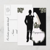 Aankondiging van de verloving Postkaart (Voorkant / Achterkant)