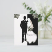 Aankondiging van de verloving Postkaart (Staand voorkant)