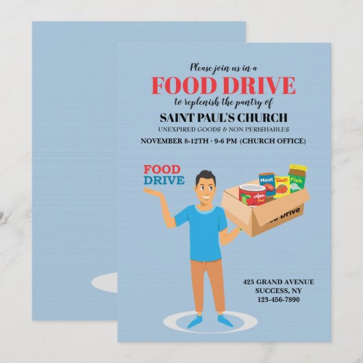 Aankondiging van de voedingsbodem (Voorkant / Achterkant)