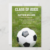 Aankondiging van de voetbal Graduation Party (Voorkant)