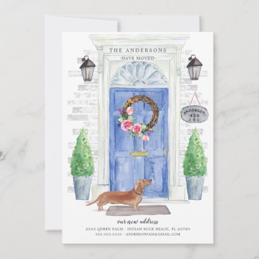 Aankondiging van de vooruitschuifknop Tan Dachshun (Voorkant)