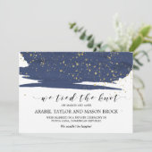 Aankondiging van de waterverf marine en Gold Elope (Staand voorkant)