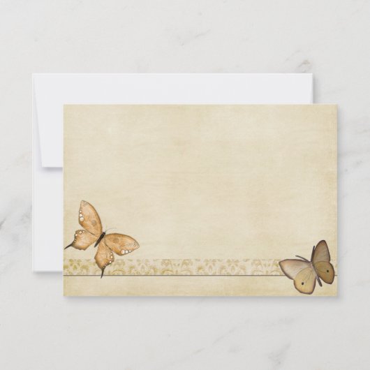 aankondiging van de weduwschap met Cream Butterfl (Achterkant)