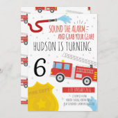 Aankondiging van de zomerdag van de Cute Fire Engi (Voorkant / Achterkant)